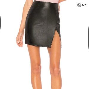 Superdown Faux Leather Mini Skirt XS
